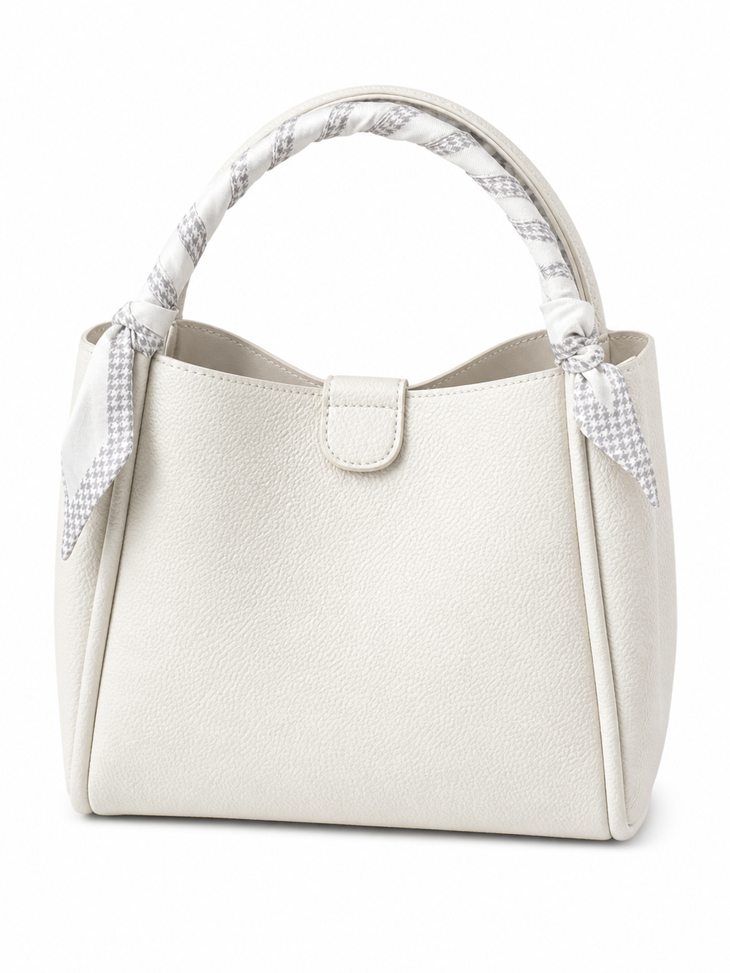 Cartera Blanca Elegante Minimal Chic