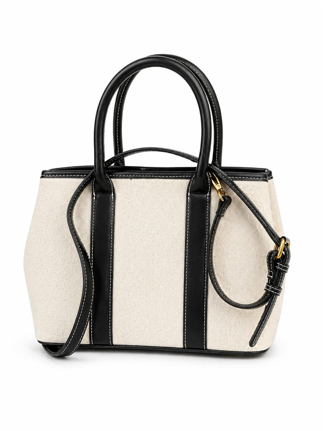 Cartera Steve Madden Black & White Tote