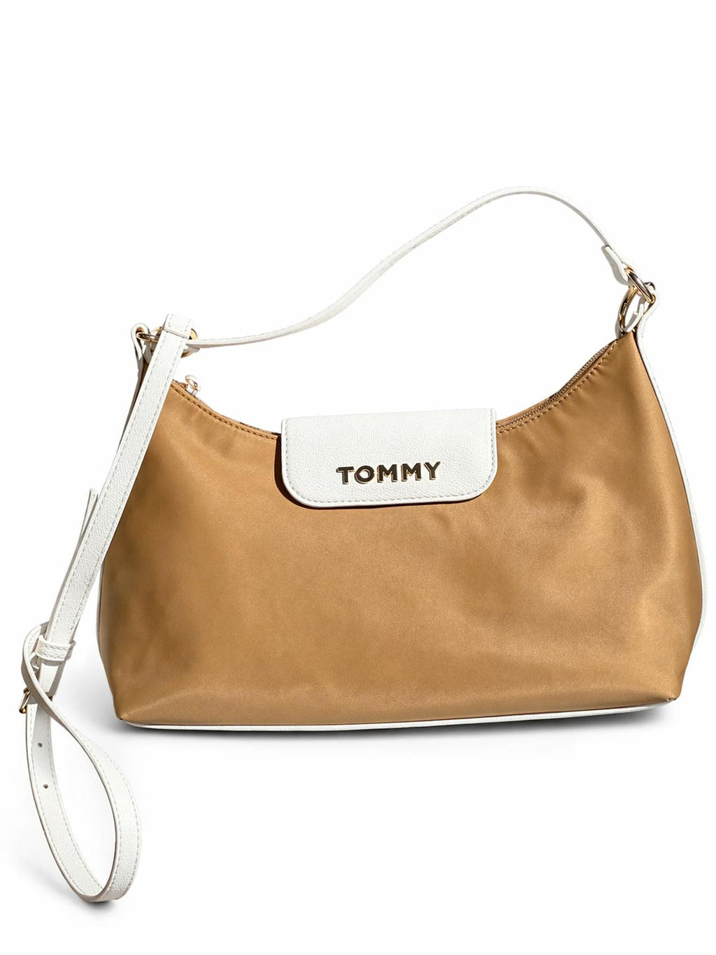 Cartera Tommy Beige & White Chic