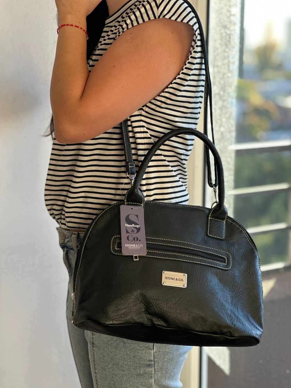 Cartera Stone & Co Black Classic Tote