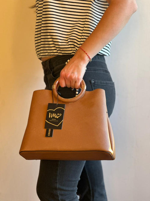 Cartera Crosby Ring Bag Café Elegante