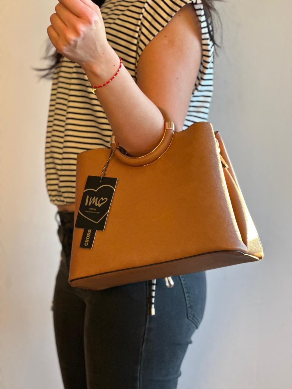 Cartera Crosby Ring Bag Café Elegante