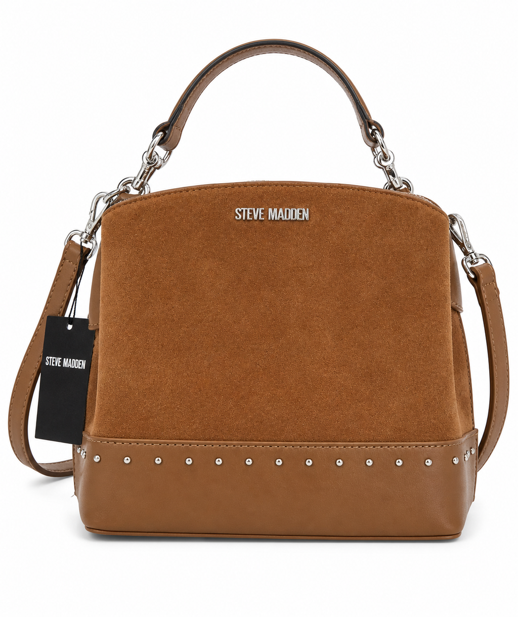 Cartera Steve Madden Suede Café Elegante